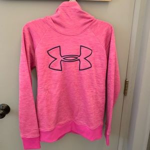 Pink under armor hoodie